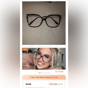 Clear lense glasses. Not blue light.